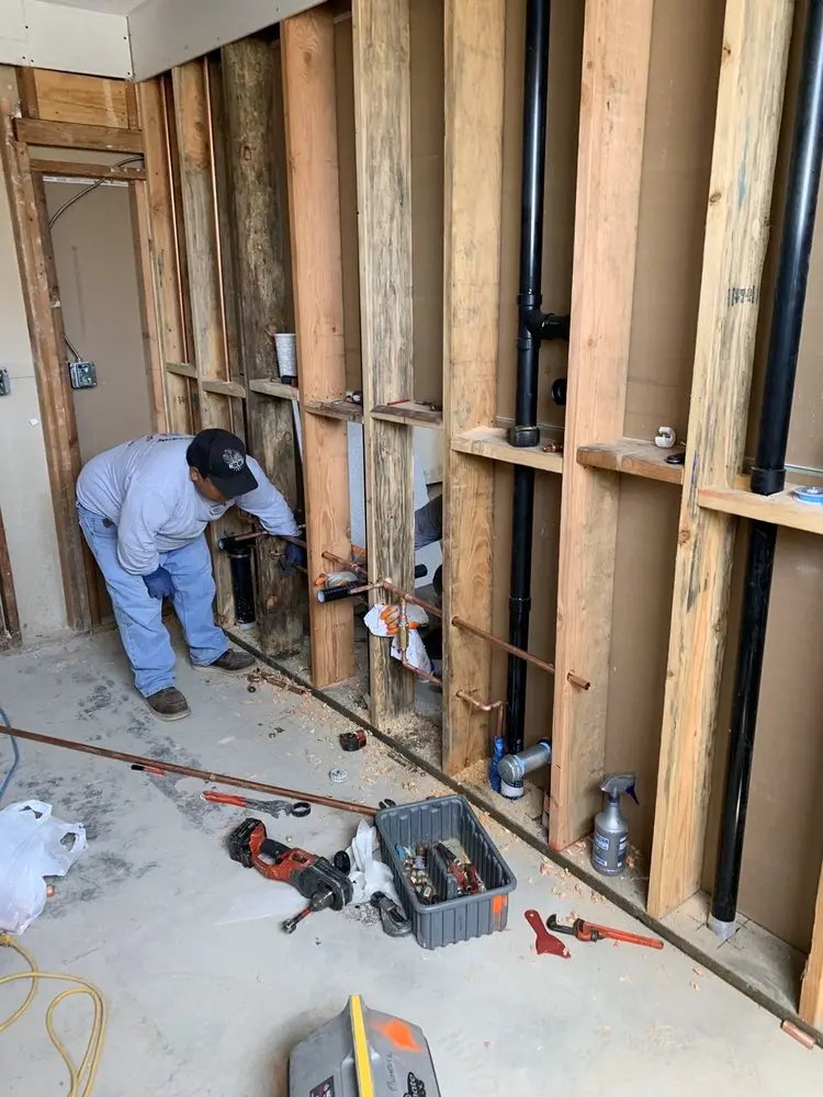 Commercial rough-in plumbing for Gas Line Repair in Wolf Creek